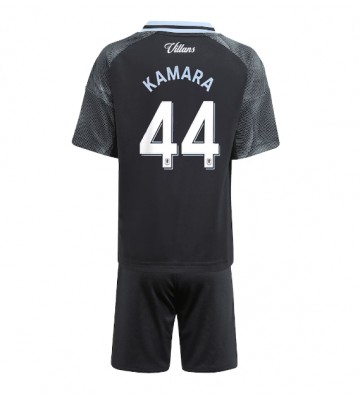Aston Villa Boubacar Kamara #44 Udebanetrøje Børn 2025-26 Kortærmet (+ Korte bukser)